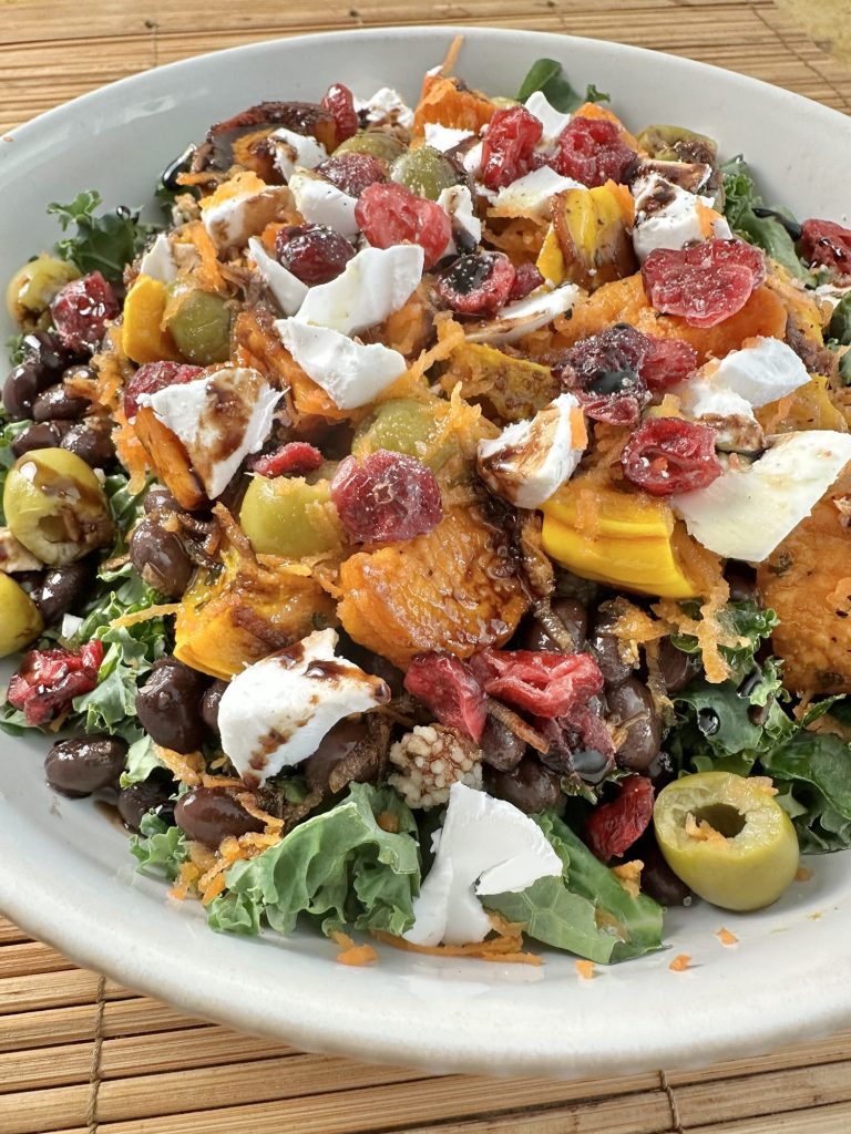 loaded kale salad