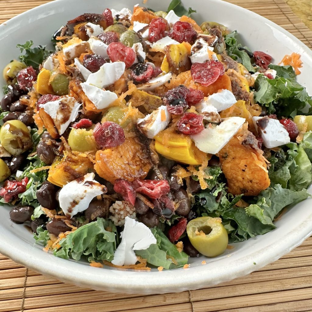 loaded kale salad