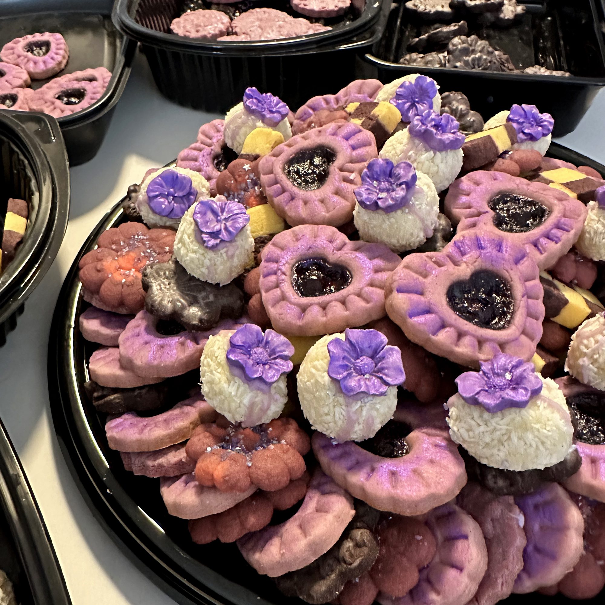 A Violet Cookie Platter